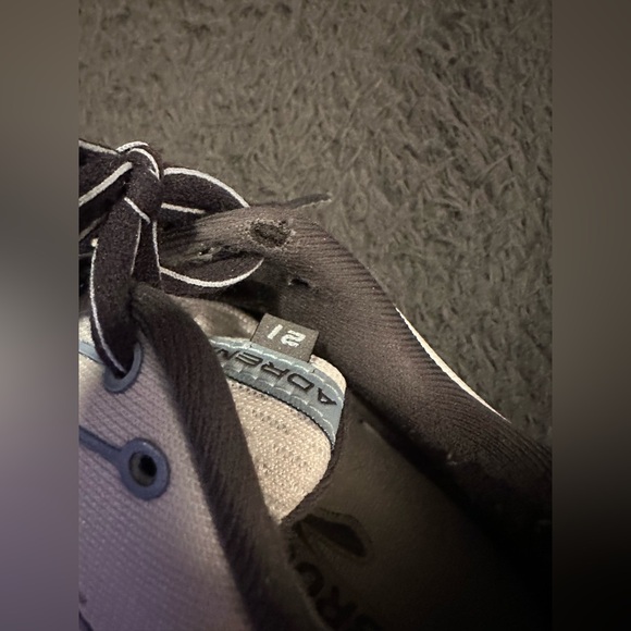 Brooks Women's Adrenaline GTS 21 running shoes White/Alloy/Light Blue Size 10 - Picture 11 of 14